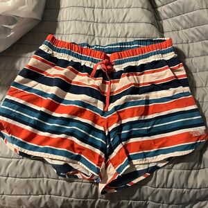 The North Face Athletic Shorts Red and Blue Lightweight
